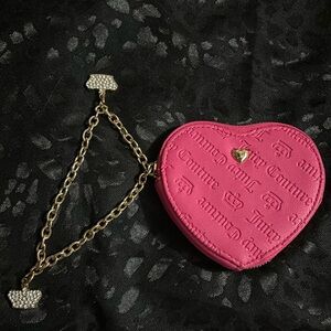 Pink heart Juicy Couture wallet/coin bag